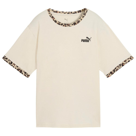 Puma Γυναικεία κοντομάνικη μπλούζα Essentials Animal Print Relaxed Tee